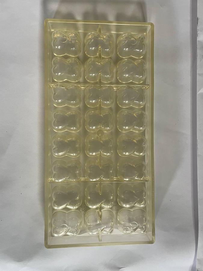 Used BakeProject B.V. Molds for the production of chocolates.