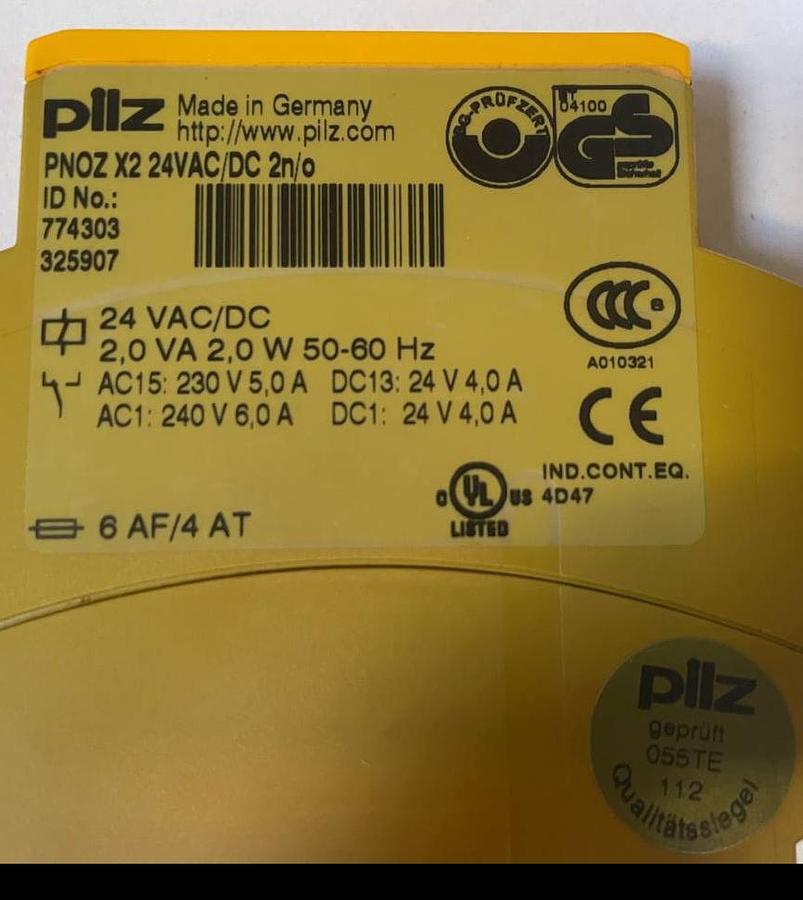 Used Pilz PNOZ X2 Safety Relay