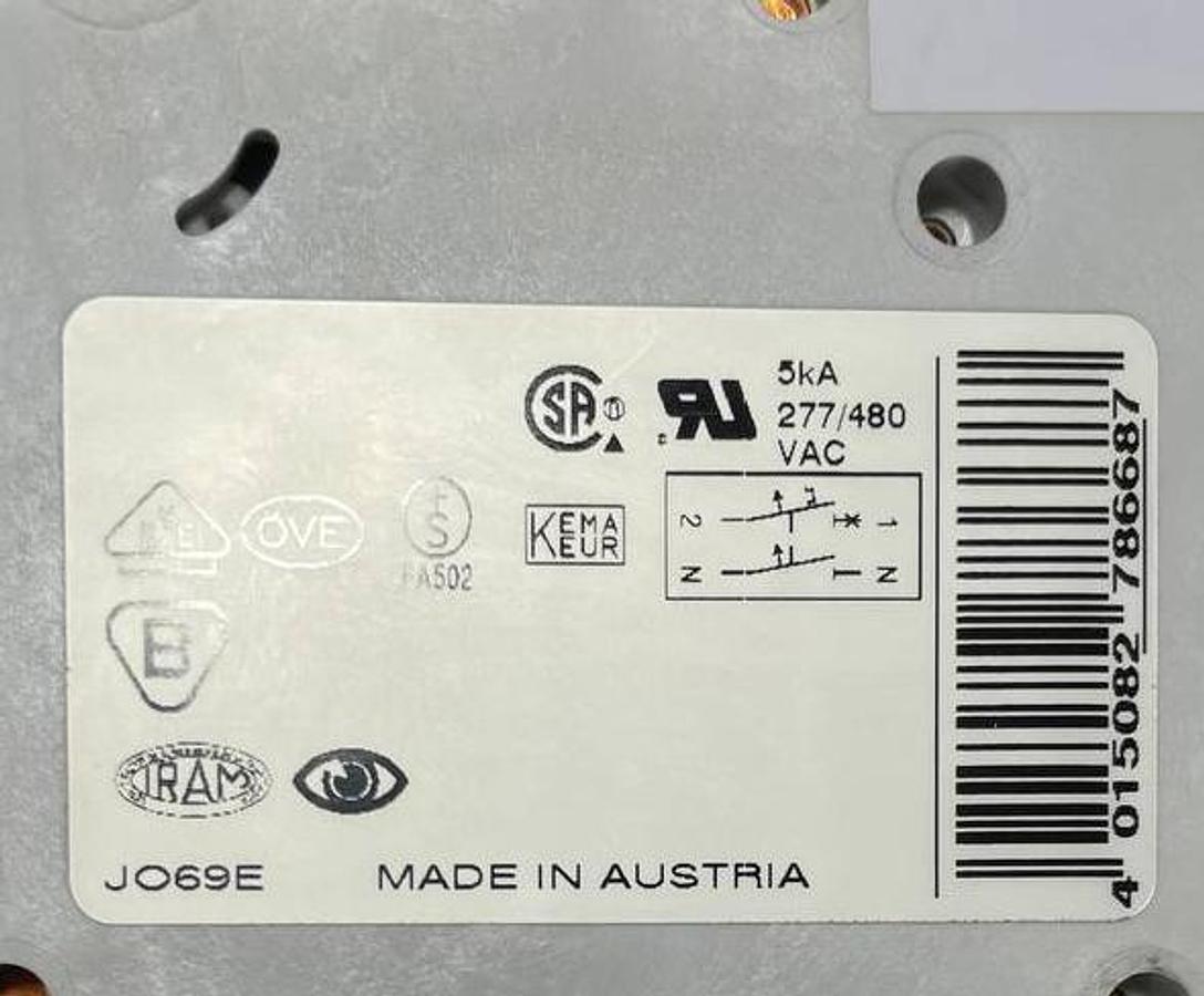 Used Moeller (Eaton) 1P+N Circuit Breaker JO69E