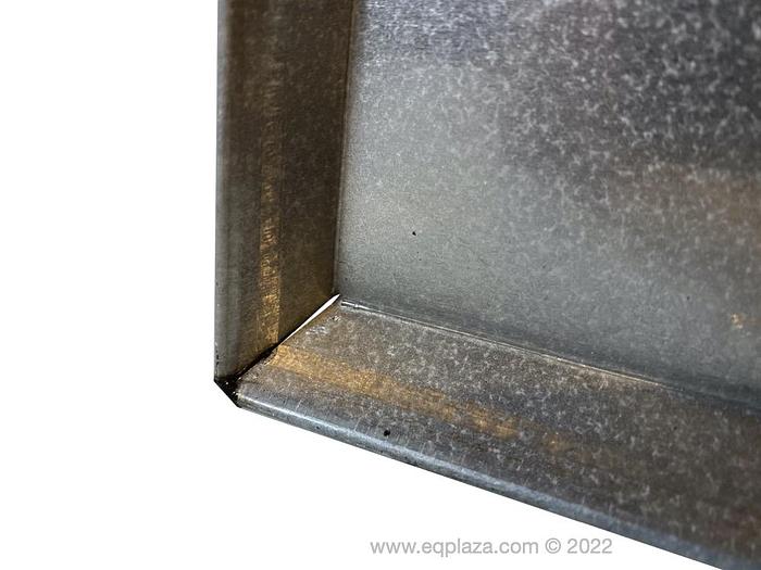 Aluminized baking tray, size: 600x400x10 mm