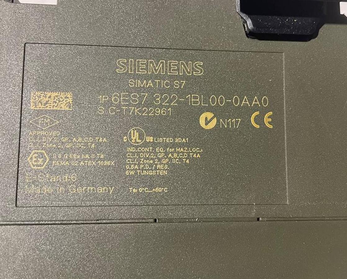 Used 2001 SIEMENS 6ES7 322-1BL00-0AA0 SIMATIC S7