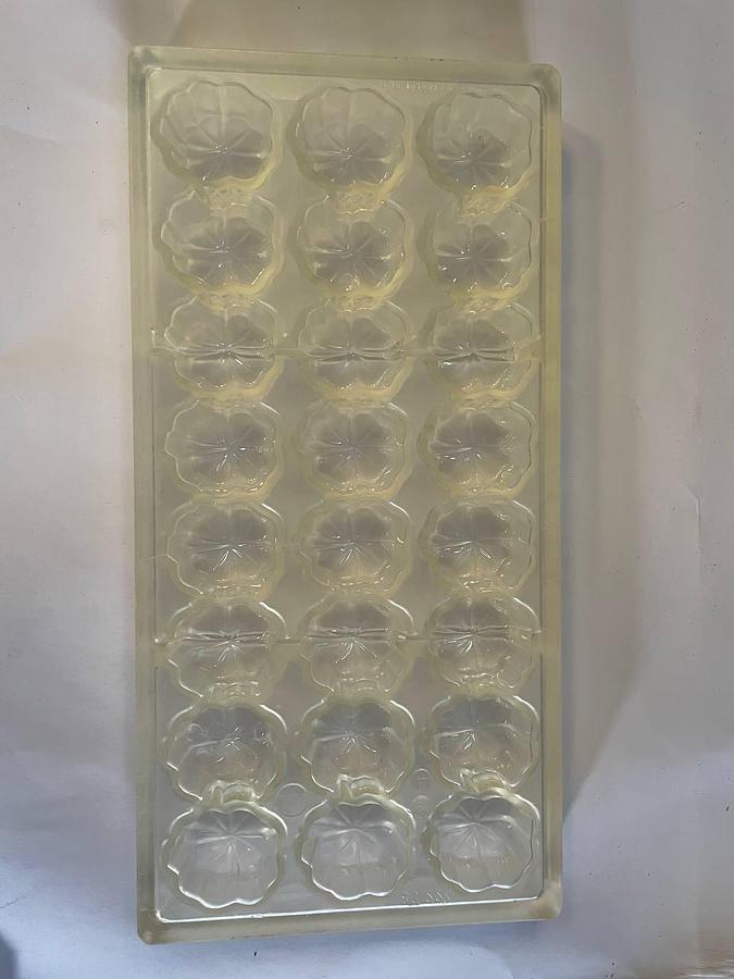 Used BakeProject B.V. Molds for the production of chocolates.