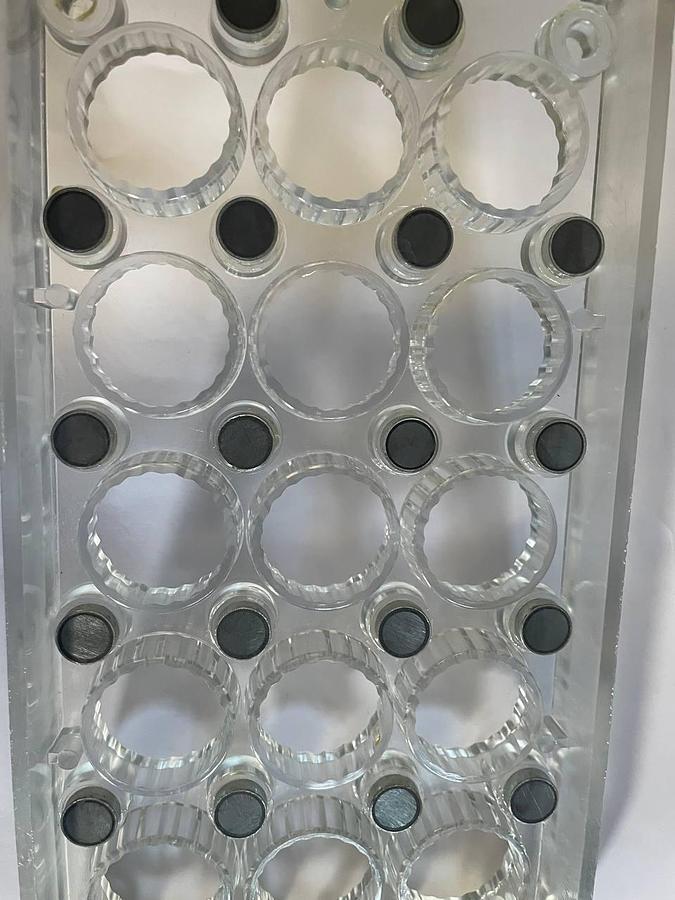 Used BakeProject B.V. Molds for the production of chocolates.