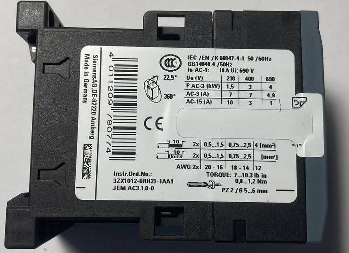 Used SIEMENS 3ZX1012-0RH21-1AA1