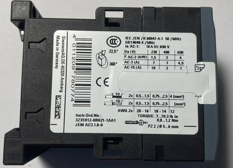 Used SIEMENS 3ZX1012-0RH21-1AA1