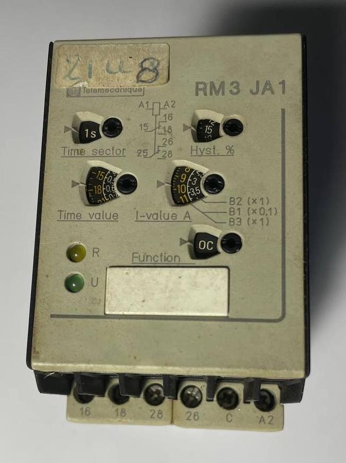 Used SIEMENS Telemecanique RM3 JA112MW Current Measurement Relay 0.3-1.5A