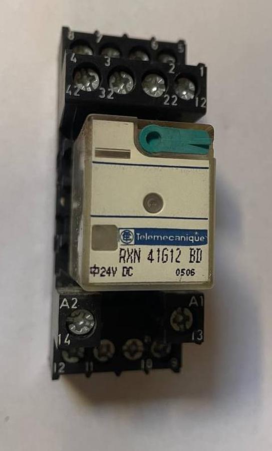 Used Telemecanique  RXN41G12BD Intermediate Relay