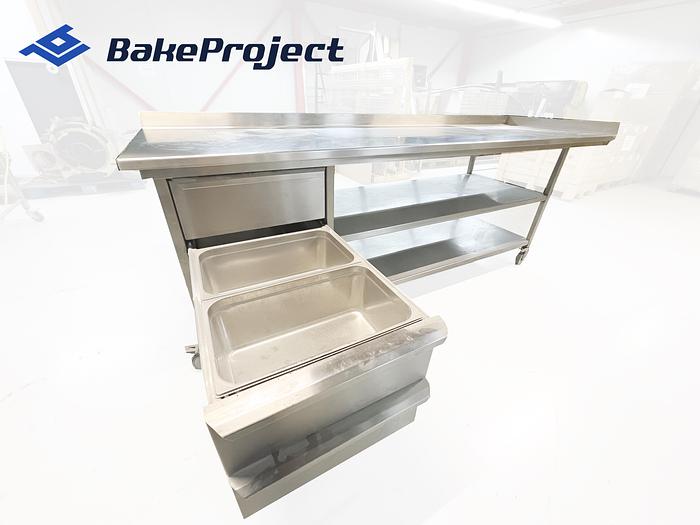 Used Stainless steel tabel van Wout