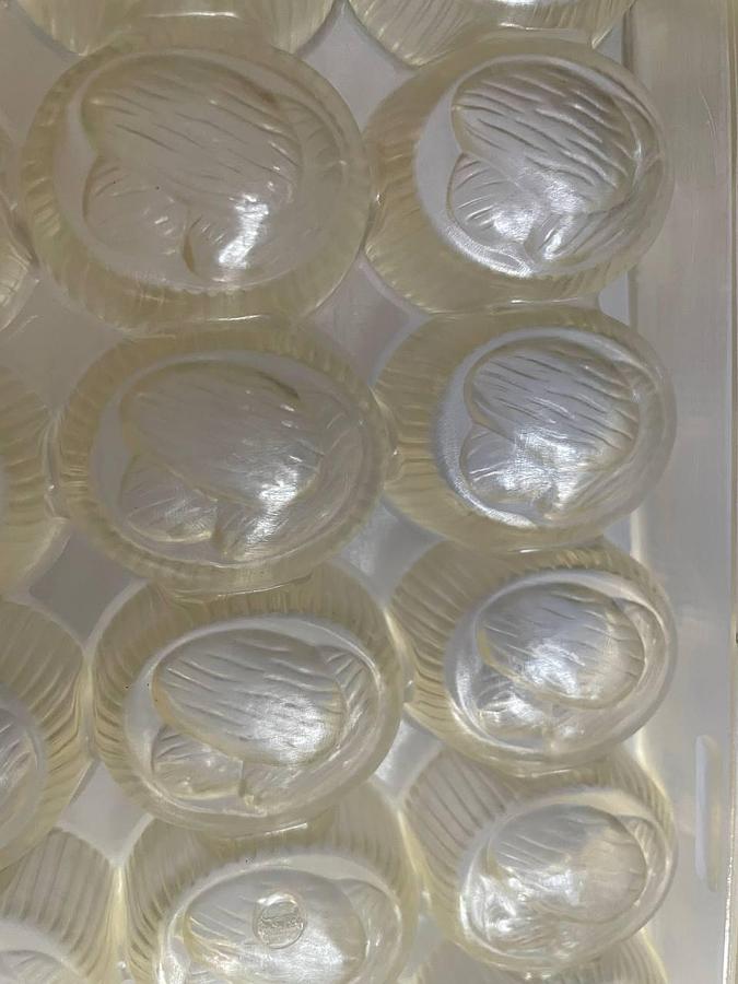 Used BakeProject B.V. Molds for the production of chocolates.