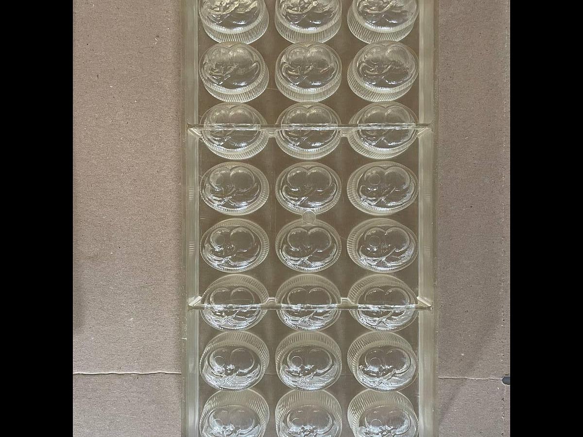 Used BakeProject B.V. Molds for the production of chocolates.