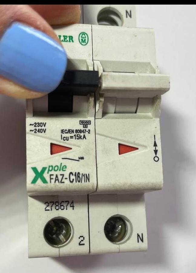 Used Moeller (Eaton) FAZ-C16/1N Circuit Breaker