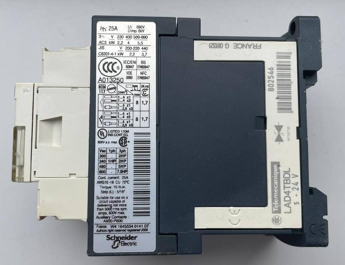 Used Telemecanique LC1 D09 Contactor (Schneider Electric)