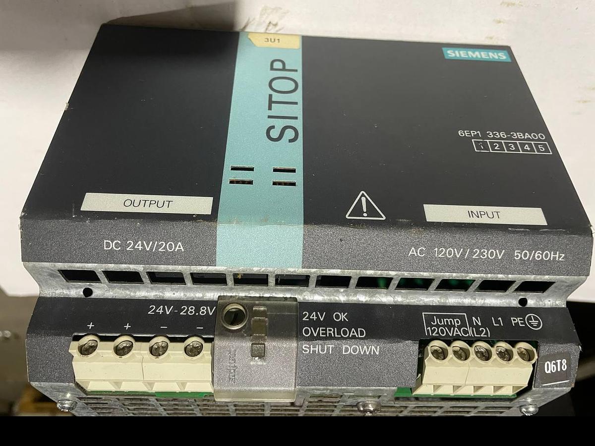 Used SIEMENS 6EP1336-3BA00 Siemens power supplies DC 24V/20A