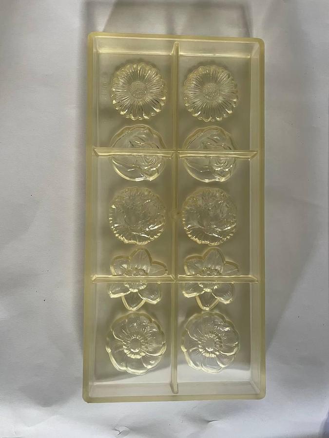 Used BakeProject B.V. Molds for the production of chocolates.