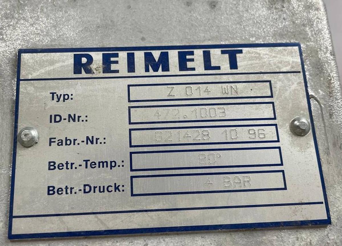 Used REIMELT  Full flange butterfly valve z 014-wn  472.1002  616089 10 96