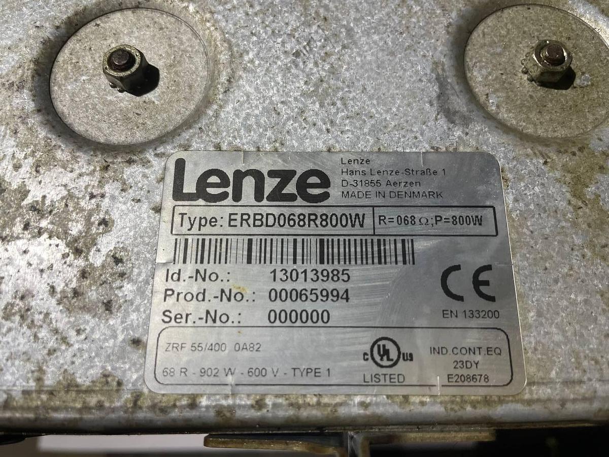 Used LENZE Lenze ERBD068R800W Brake Resistor