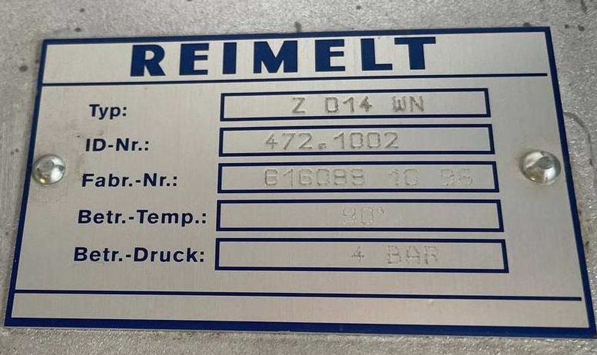 Used REIMELT  Full flange butterfly valve Z 014 WN 472.1002  616089 10 96