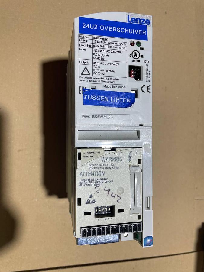 Used LENZE frequency controller E82EV551_2C
