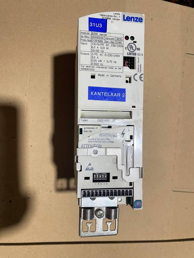 Used LENZE frequency controller E82EV551_2C