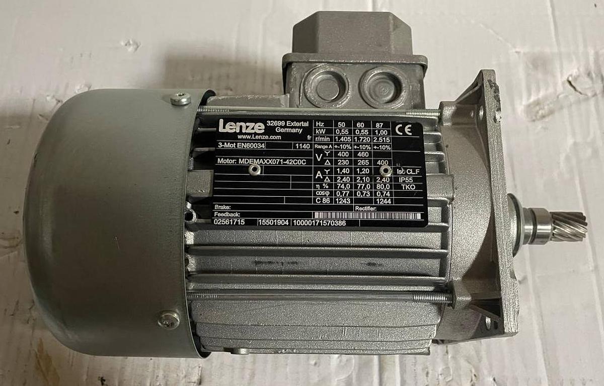 Used LENZE 32699 Extertal 3 ∼ Mot EN60034 GSS04-2M VAR 071C42