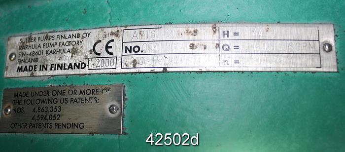 Used Sulzer APT 61-24 24x24x28 Pump #42502