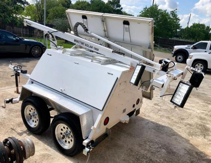Used (2) 2013 Mobilight Solar 1800 LED Light Towers