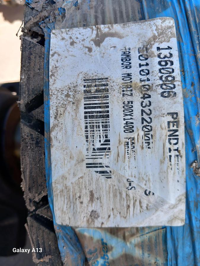 Used Tambor de acionamento com banda de rodagem ranhurada 500 x 1400