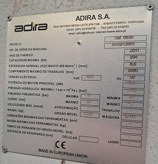 Used Guilhotina ADIRA GUIMADIRA SM0630