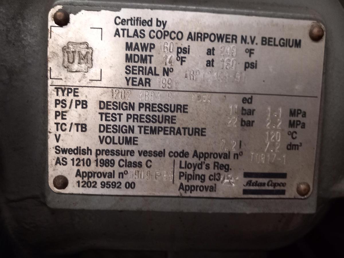 Used Compressor Atlas Copco ZR5