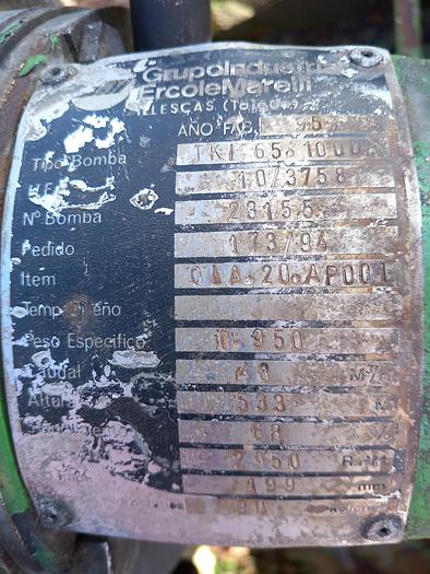 Used Motor & pump Ercolemarelli TKI 6581000