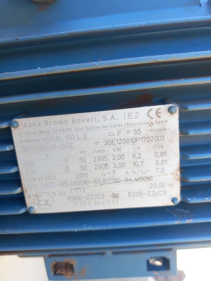 Used Ventilador SODECA de 3 Kw