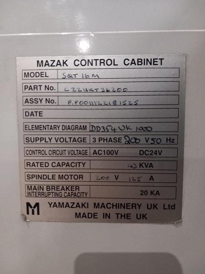 Used Torno CNC Mazak Super Quick Turn 15M