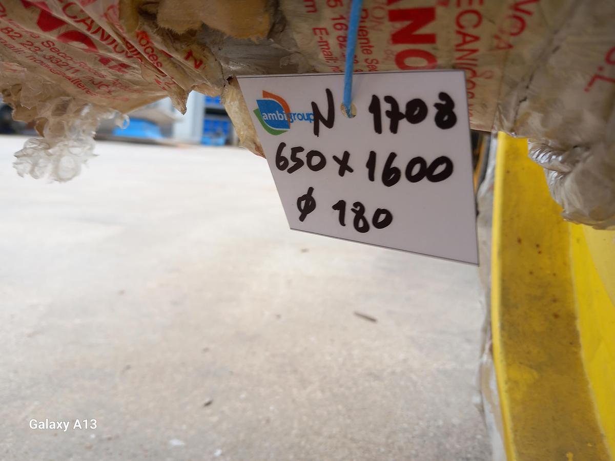 Used Tambor de acionamento com banda de rodagem ranhurada 650 x 1600