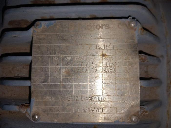 Used Motor Siemens 55 kW M" BA 250SMA 2B3