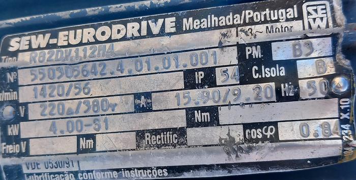 Used Transportador vertical de baldes com 10,7 metros