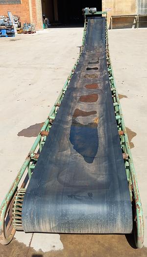 Used Tapete transportador curvado de 11 mt