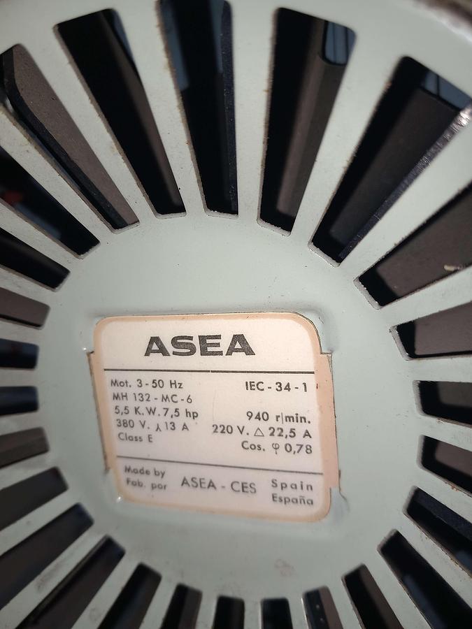 Used Motor elétrico industrial ASEA IEC-34-1