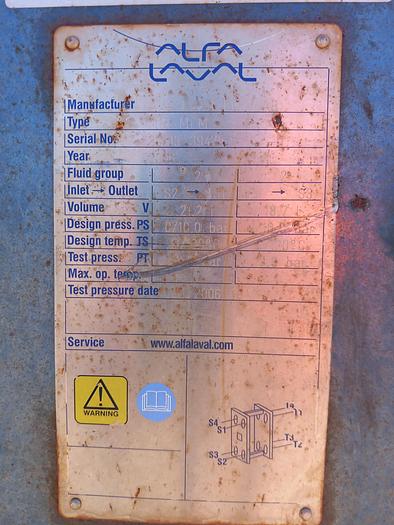Used Permutador de calor ALFA LAVAL LUND M15-MFM