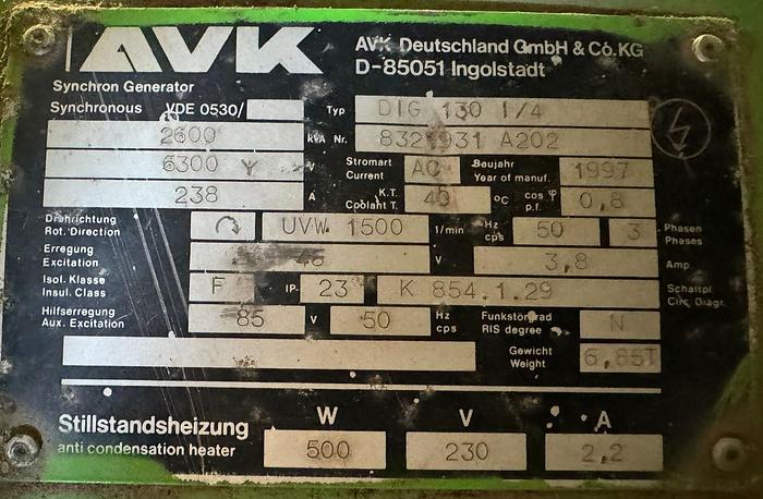 Usado 1997 JENBACHER JW 616 GS