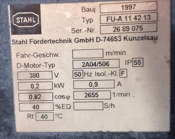 Usado GUINCHO STAHL 3,2 TN