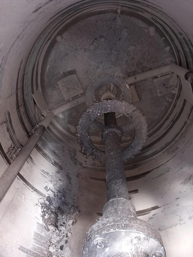 Used Depósito de inox com misturador