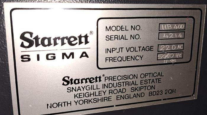 Usado Starrett Sigma HB400