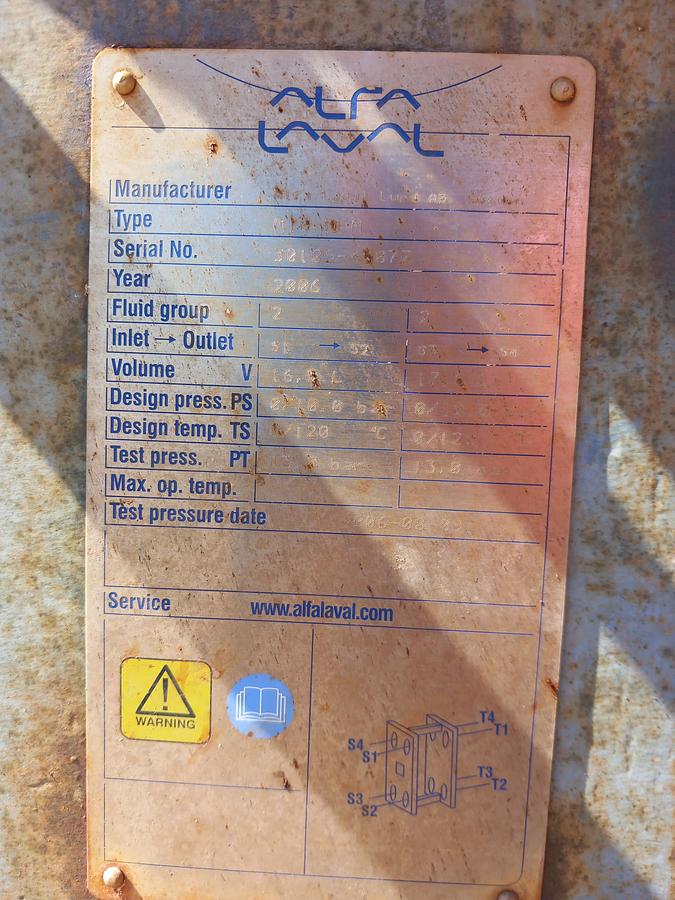 Used Permutador ALFA LAVAL LUND M10-MFM