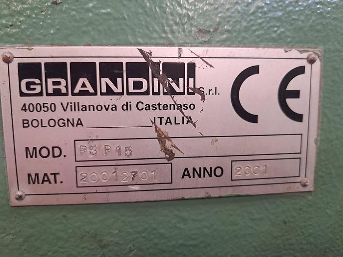 Used Máquina de desenrolar e cortar chapa Grandini PS P15