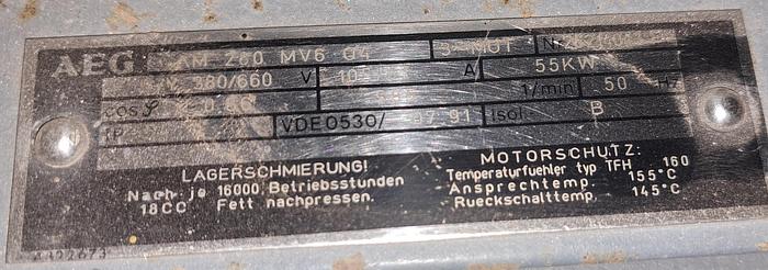 Used Motor elétrico AEG 55kw
