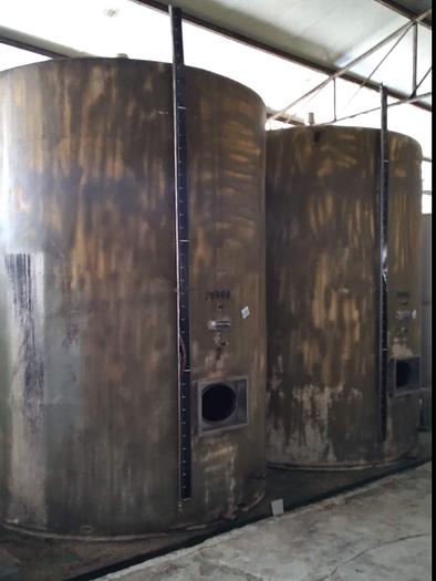 Usado Reservatório de inox isotérmico revestido a fibra de 20.000 litros
