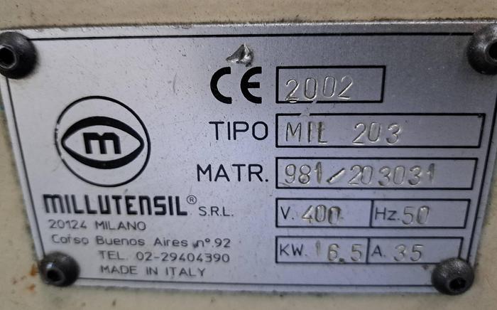 Usado Prensa hidráulica MILLUTENSIL MIL203