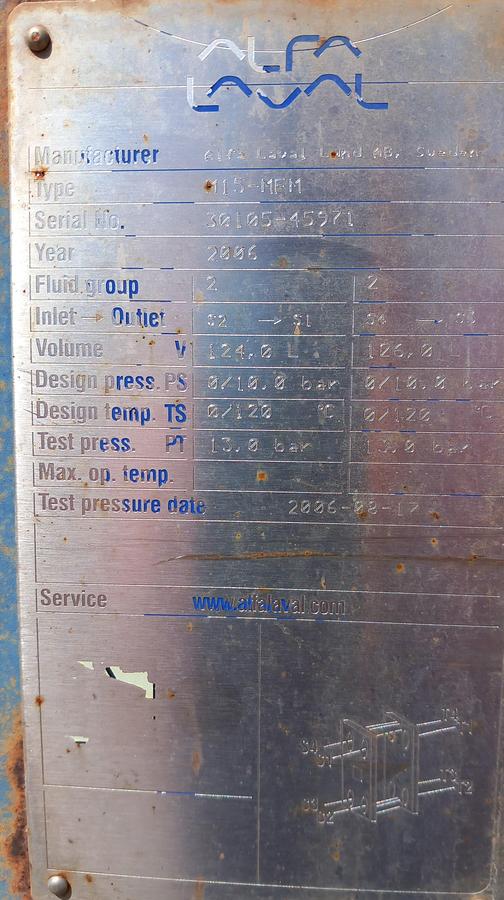 Used Permutador Alfa Laval M15-MFM