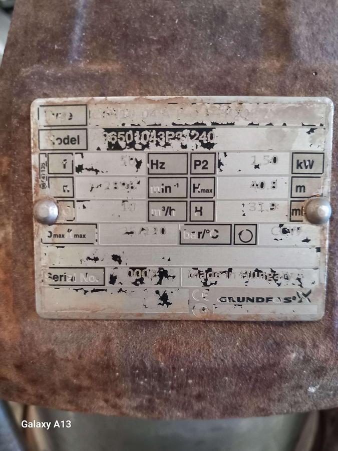 Used Motor con bomba GRUNDFOS CRN 10 4