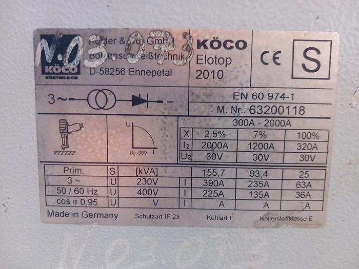 Usado Máquina de soldar  KOCO Eletop 2010
